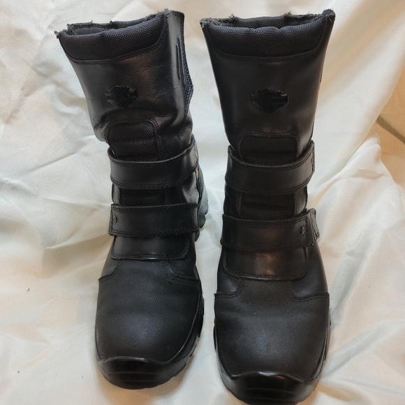 Harley Davidson FXGR water proof riding boot, velcro side attach-size 91/2 -$150 - Picture 3 of 5